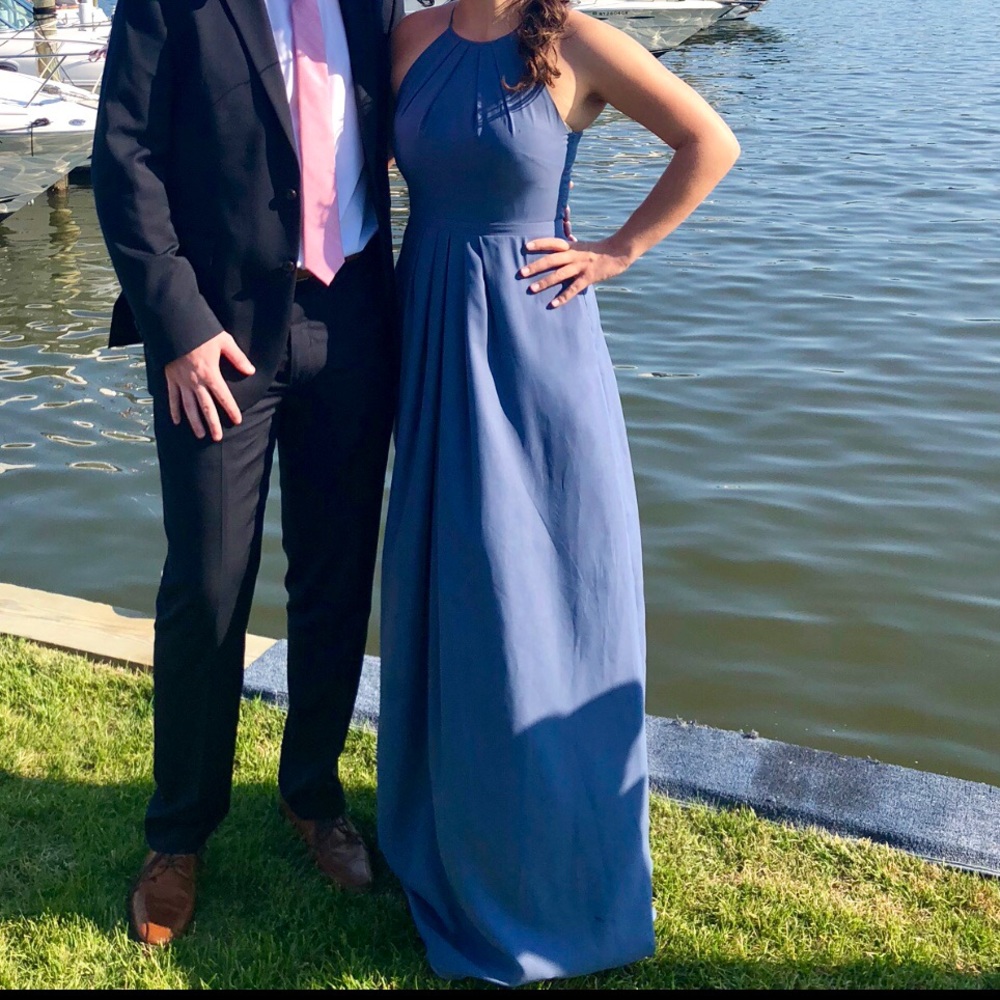 Dusty Blue Bridesmaid Dress / Prom dress